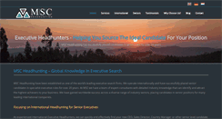 Desktop Screenshot of msc-headhunters.com