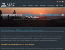 Tablet Screenshot of msc-headhunters.com